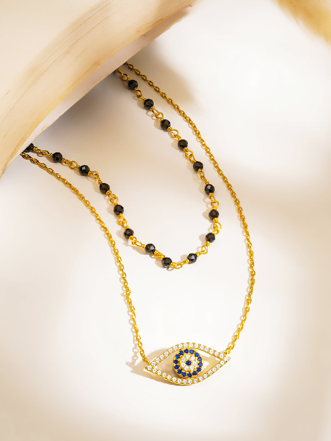 925 Fine Silver Protective Eye Mangalsutra