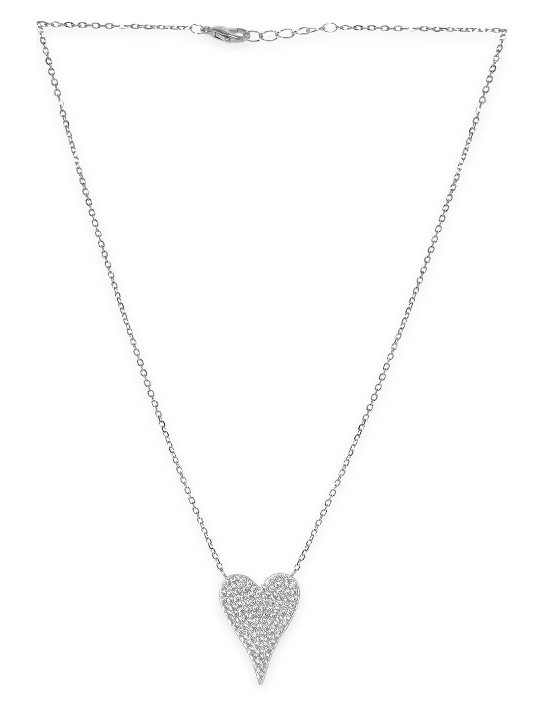 Pristine Heart Pendant Chain Necklace