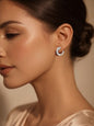925 Fine Silver Crystal Vine Statement Earrings