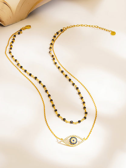925 Fine  Silver Protective Eye Mangalsutra