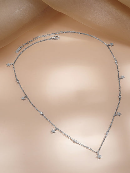925 Fine Silver Celestial Star Necklace
