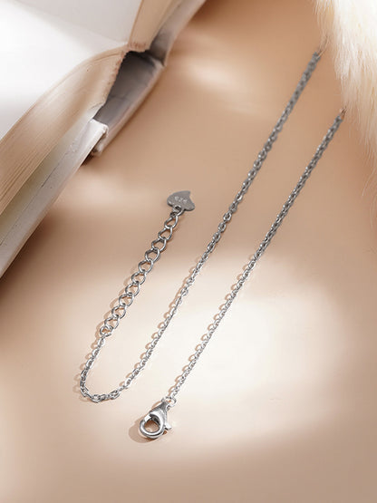 925 Fine  Silver Celestial Diamond Mangalsutra Necklace