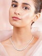 925 Fine Silver Crystal Tennis Necklace